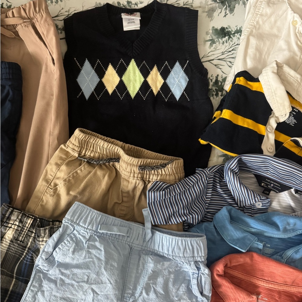 Baby Boy Preppy Clothing Bundle Prep Polos Argyle Rugby Golf Sz 12 Months - Picture 8 of 9